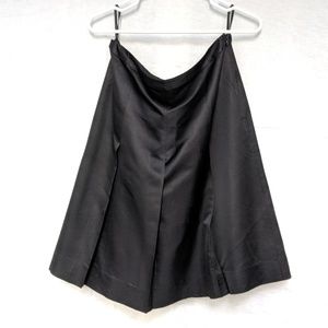 Banana Republic black silk pleated skirt.